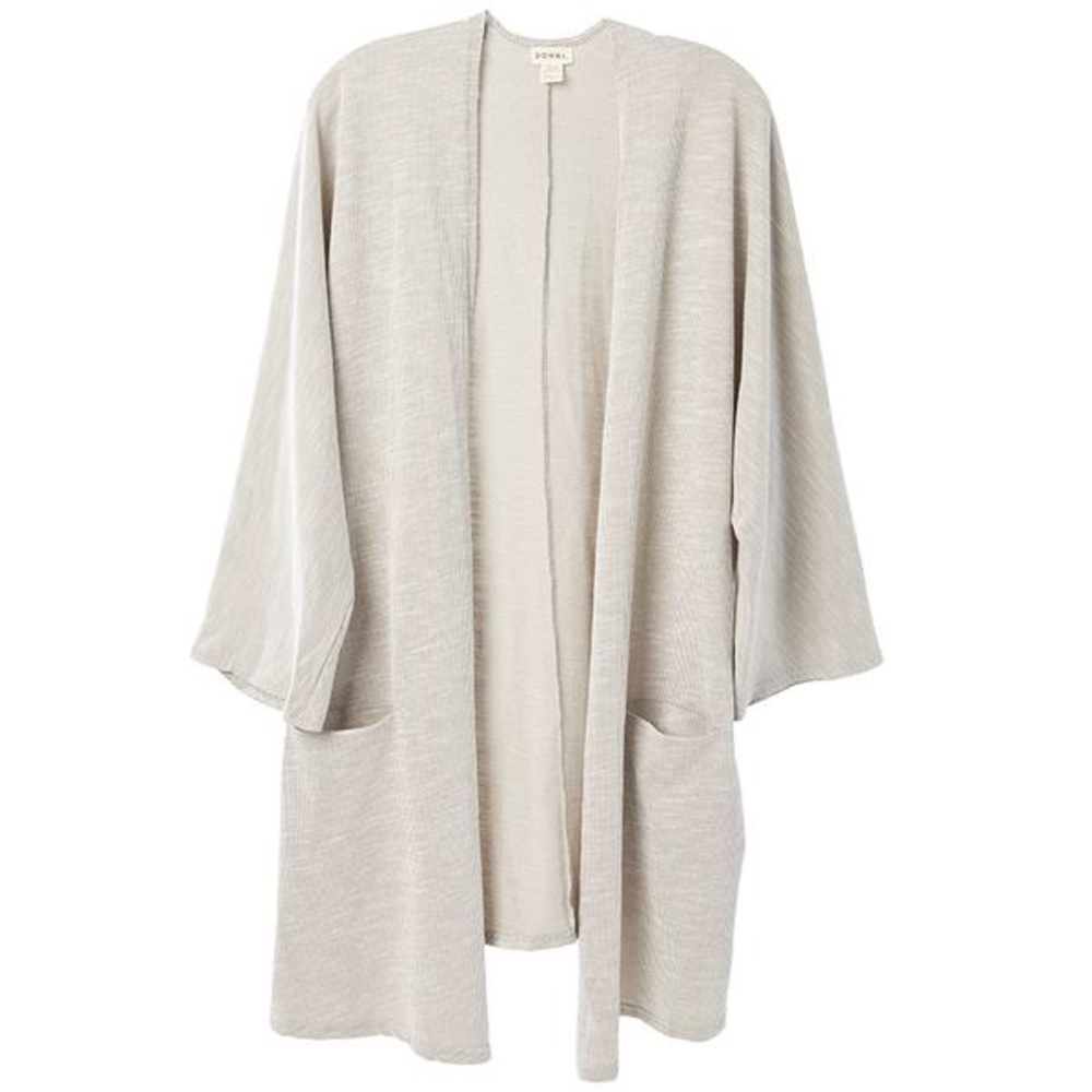 DONNI Sandwash Rib Sweater Coat - One Size - NWT